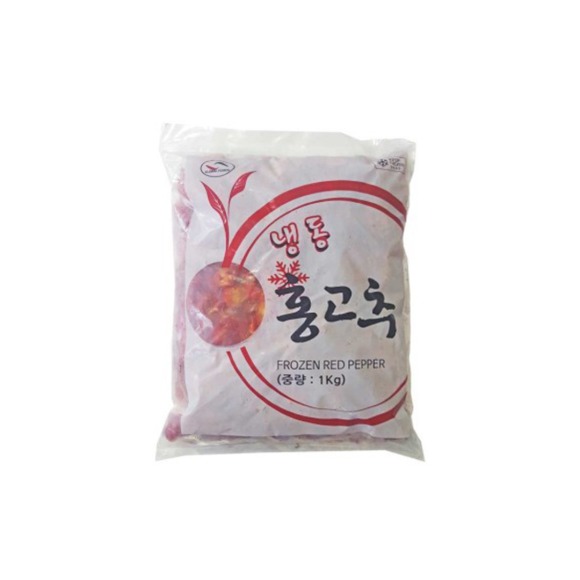 냉동야채 홍고추 슬라이스 1kg